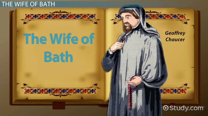 Bath wife canterbury tales prologue chaucer tale characters story attractive easy did bio