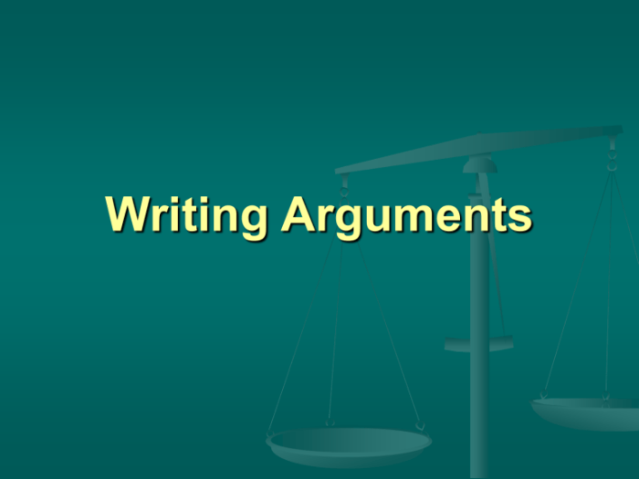 Argumentation understanding and shaping arguments