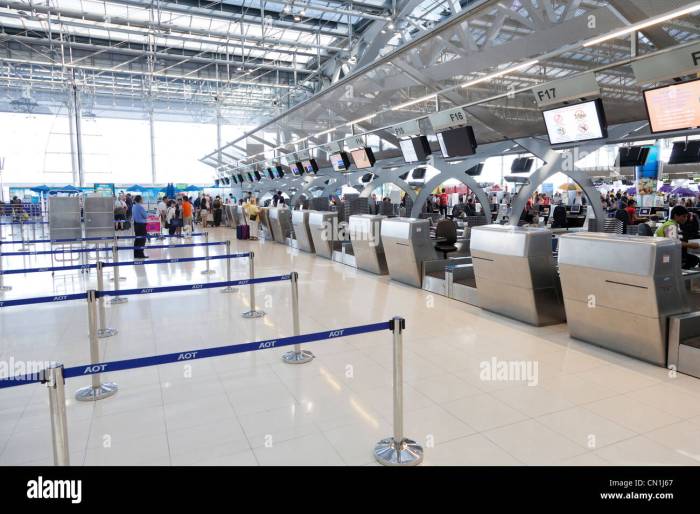 The ticketing area is more secure than the area beyond